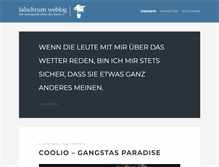 Tablet Screenshot of falschrum.de